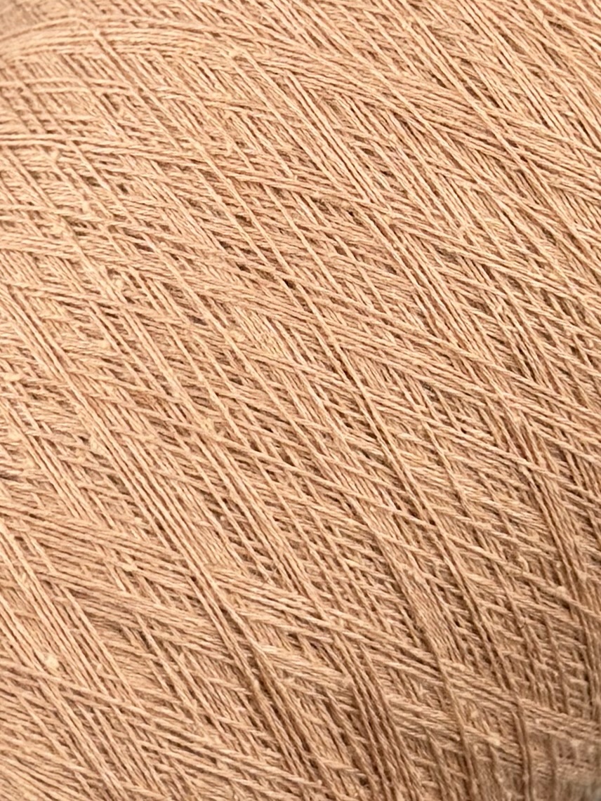 Toscano S.r.L. Art. Seta 854 Nm 2/30 – Garn aus Seide, Baumwolle, Viskose und Leinen col. Karamellbeige 1328